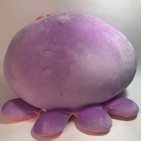 Ty Purple Plush Stuffed Animal Octavia Octopus Squishy Beanie 10" - Picture 4 of 12